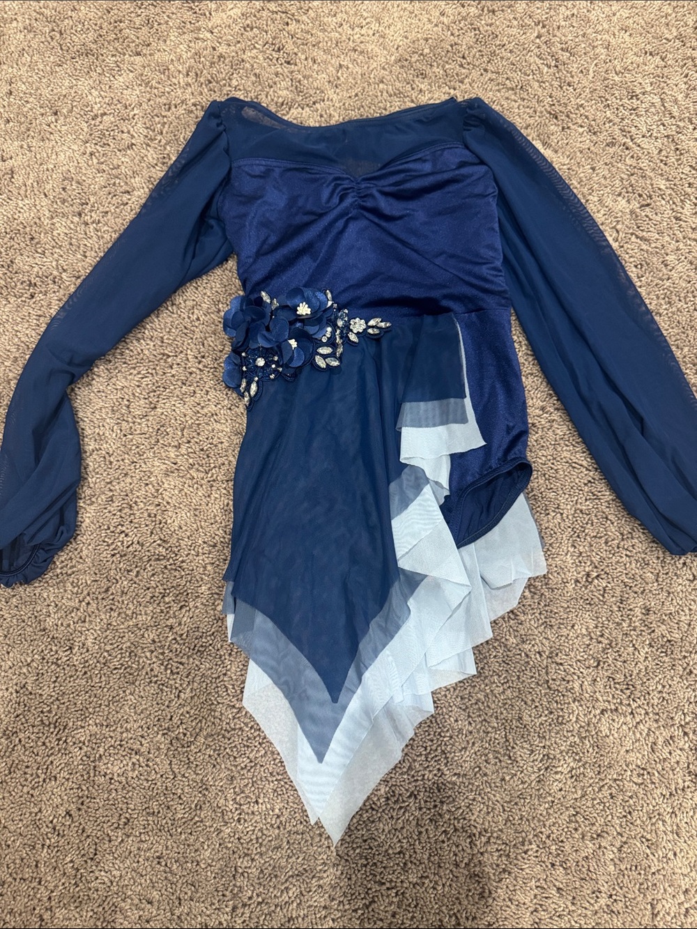 Weissman Navy and Light Blue Dance Costume